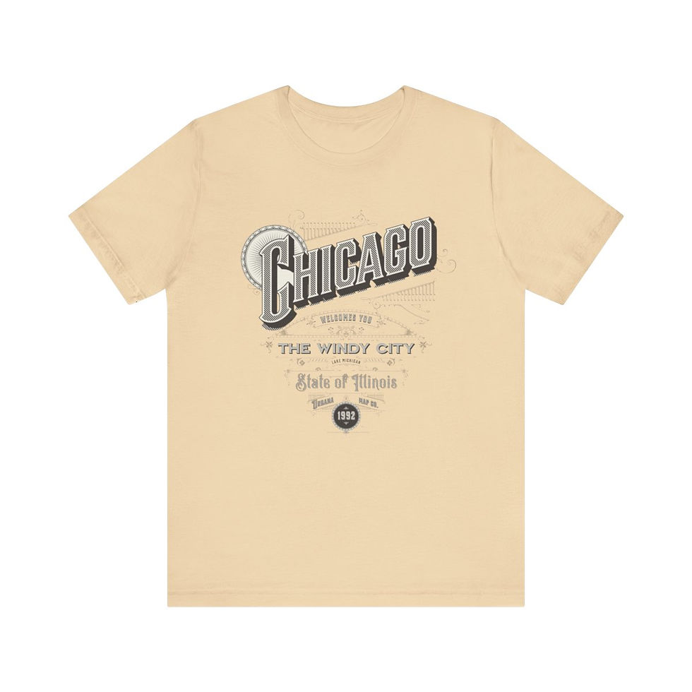 Thumbnail: Chicago Illinois: Unisex Jersey Short Sleeve Tee