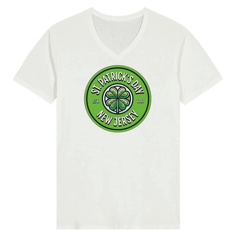 Thumbnail: St. Patrick's Day NJ: Premium Womens V-Neck T-shirt