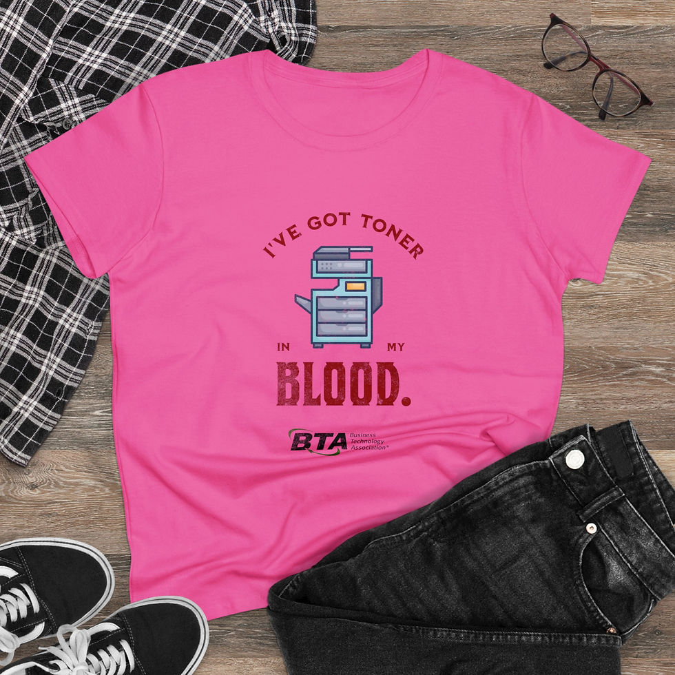 Thumbnail: Toner in my Blood BTA 1: Women's Midweight Cotton Tee