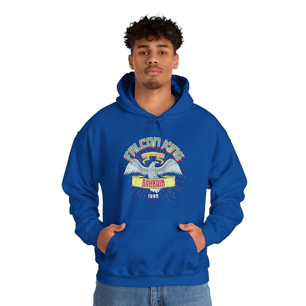 Thumbnail: Falcon King Bahrain: Unisex Heavy Blend™ Hooded Sweatshirt