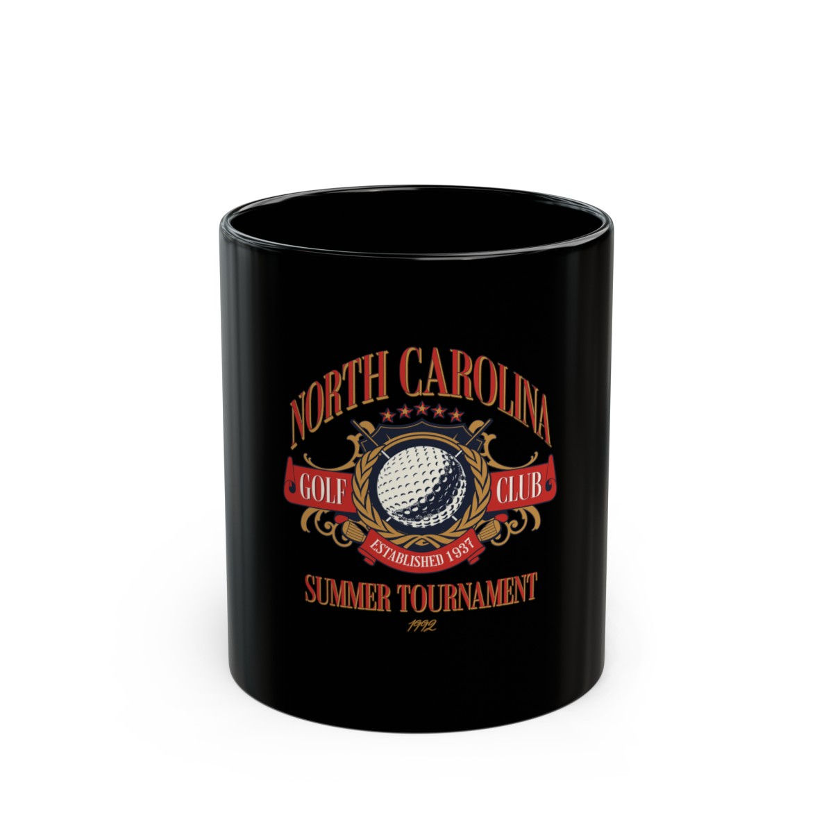 North Carolina golf: Black Mug (11oz, 15oz)