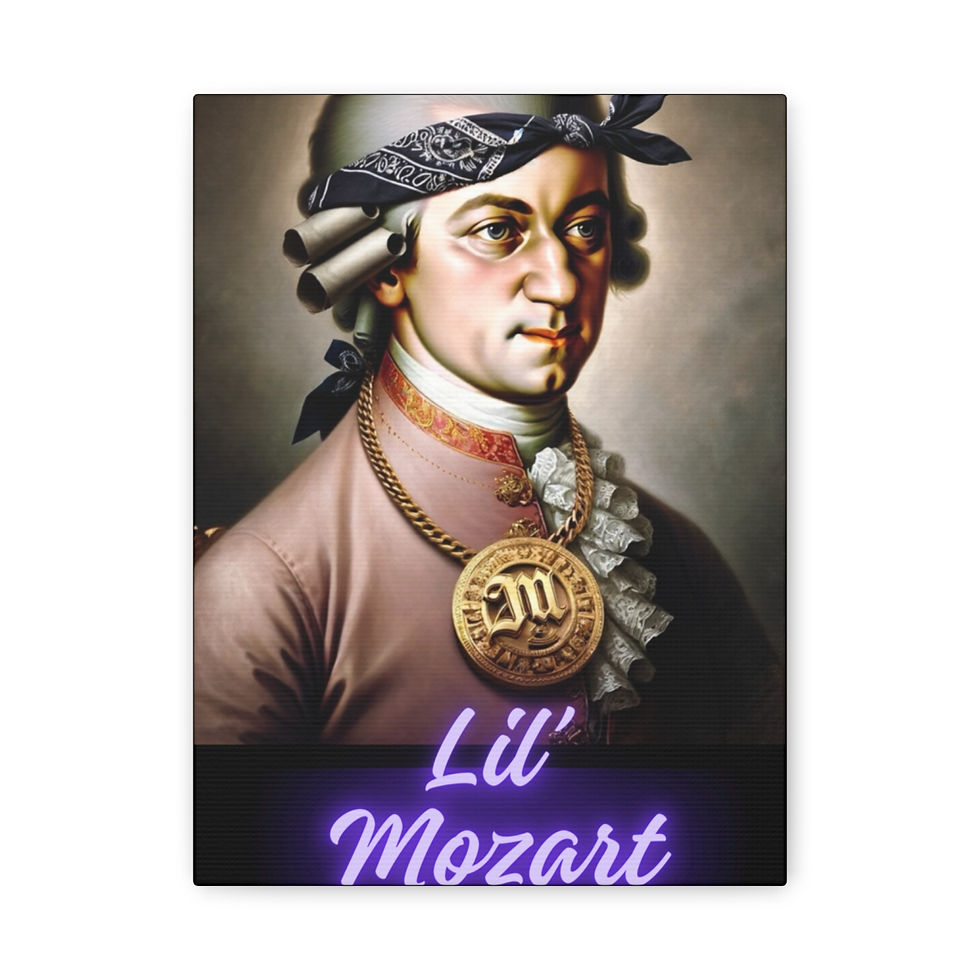 Thumbnail: Lil Mozart: Matte Canvas, Stretched, 1.25"