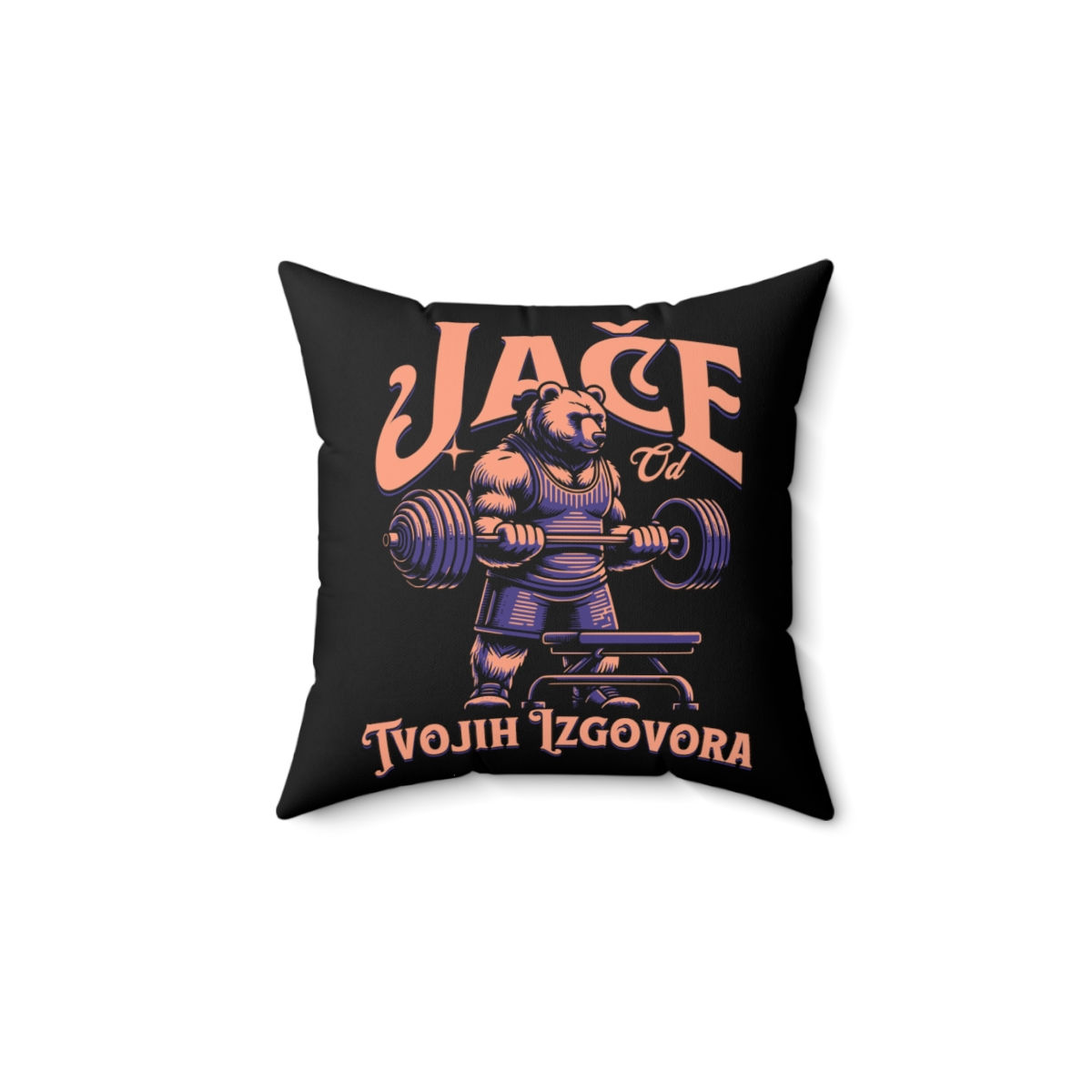 Jace Bosnia: Spun Polyester Square Pillow
