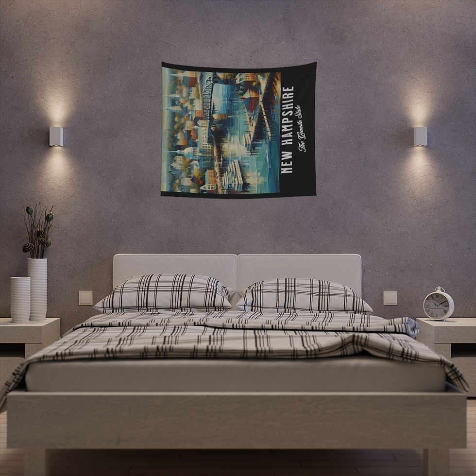 Thumbnail: New Hampshire the Granite State: Printed Wall Tapestry