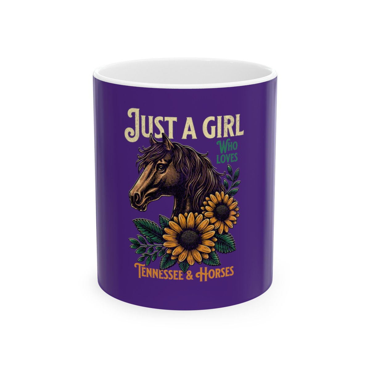 Tennessee & Horses: Ceramic Mug, (11oz, 15oz)