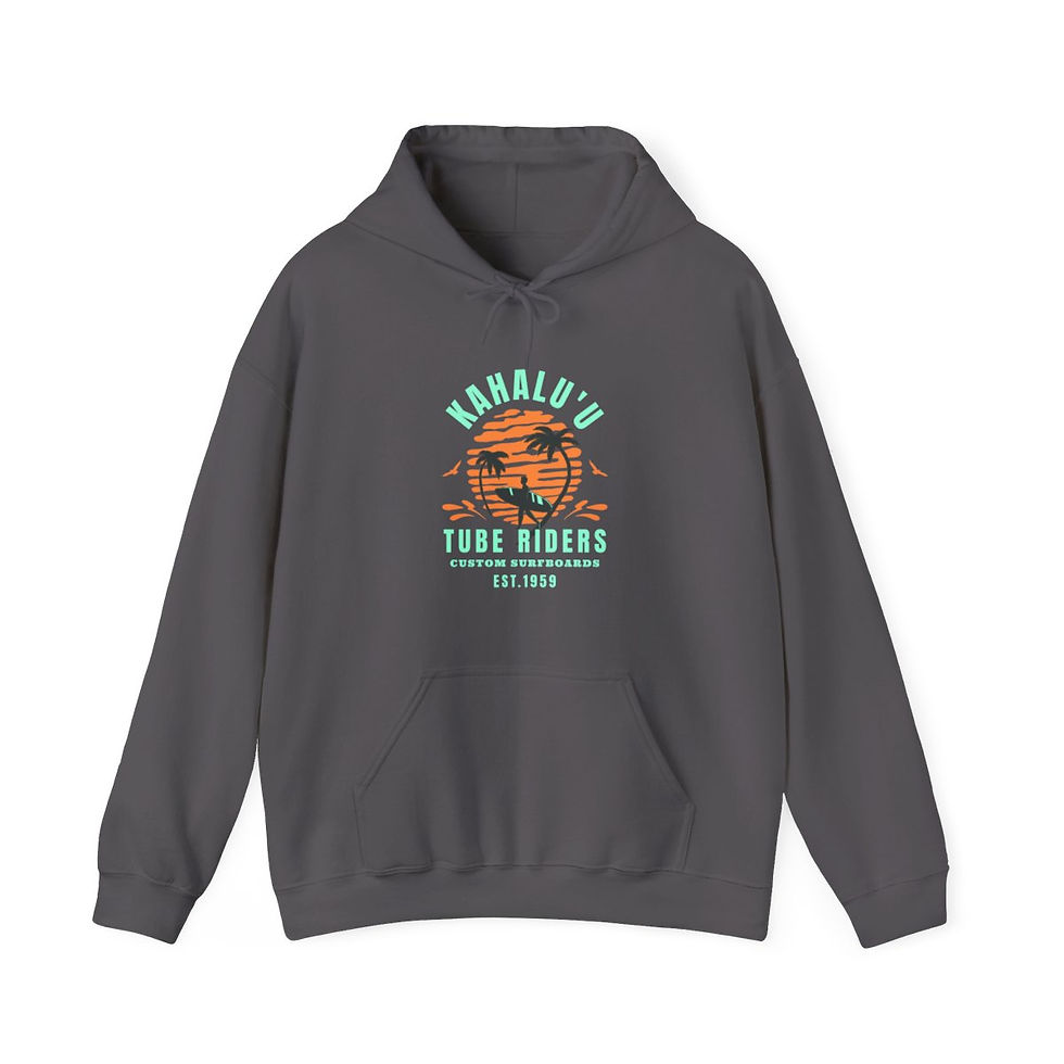 Thumbnail: Kahalu'u Tube Riders Hawaii: Unisex Heavy Blend™ Hooded Sweatshirt