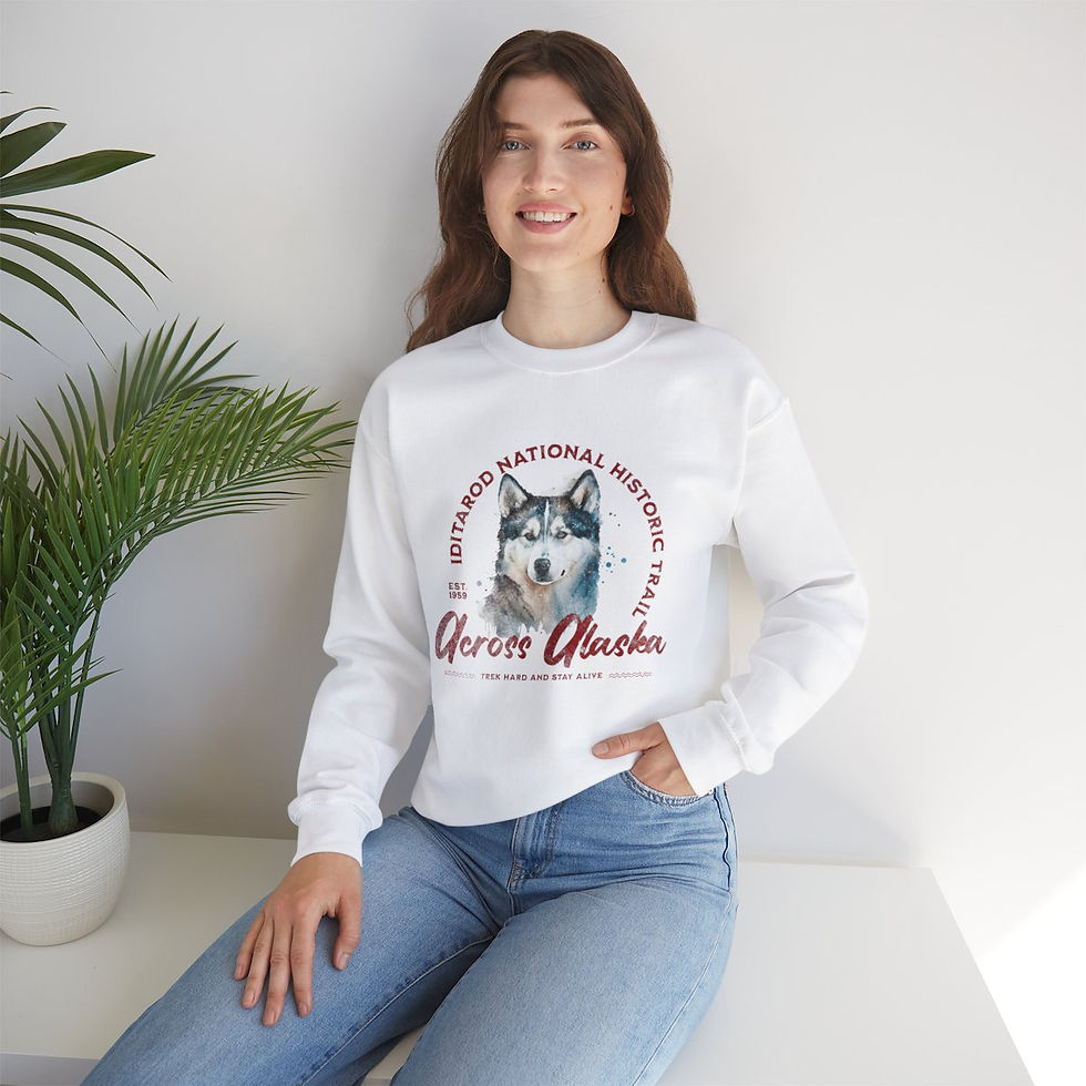 Thumbnail: Across Alaska: Unisex Heavy Blend™ Crewneck Sweatshirt