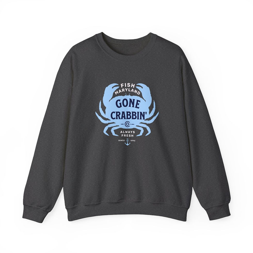 Thumbnail: Gone Crabbin Maryland: Unisex Heavy Blend™ Crewneck Sweatshirt