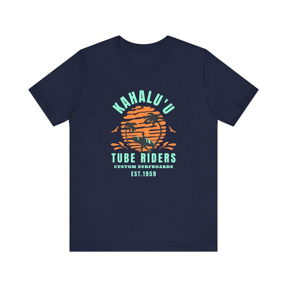 Thumbnail: Kahalu'u Tube Riders Hawaii: Unisex Jersey Short Sleeve Tee