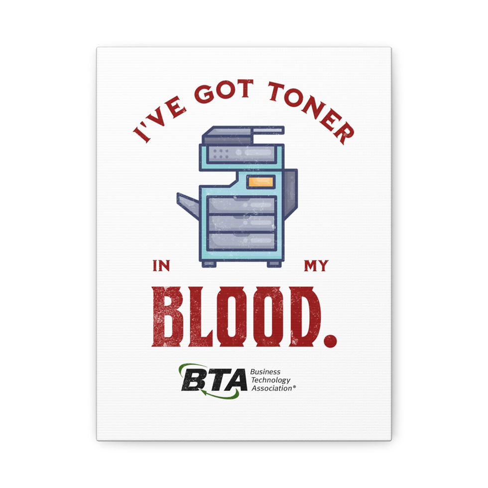 Thumbnail: Toner in my Blood BTA 1: Matte Canvas, Stretched, 1.25"