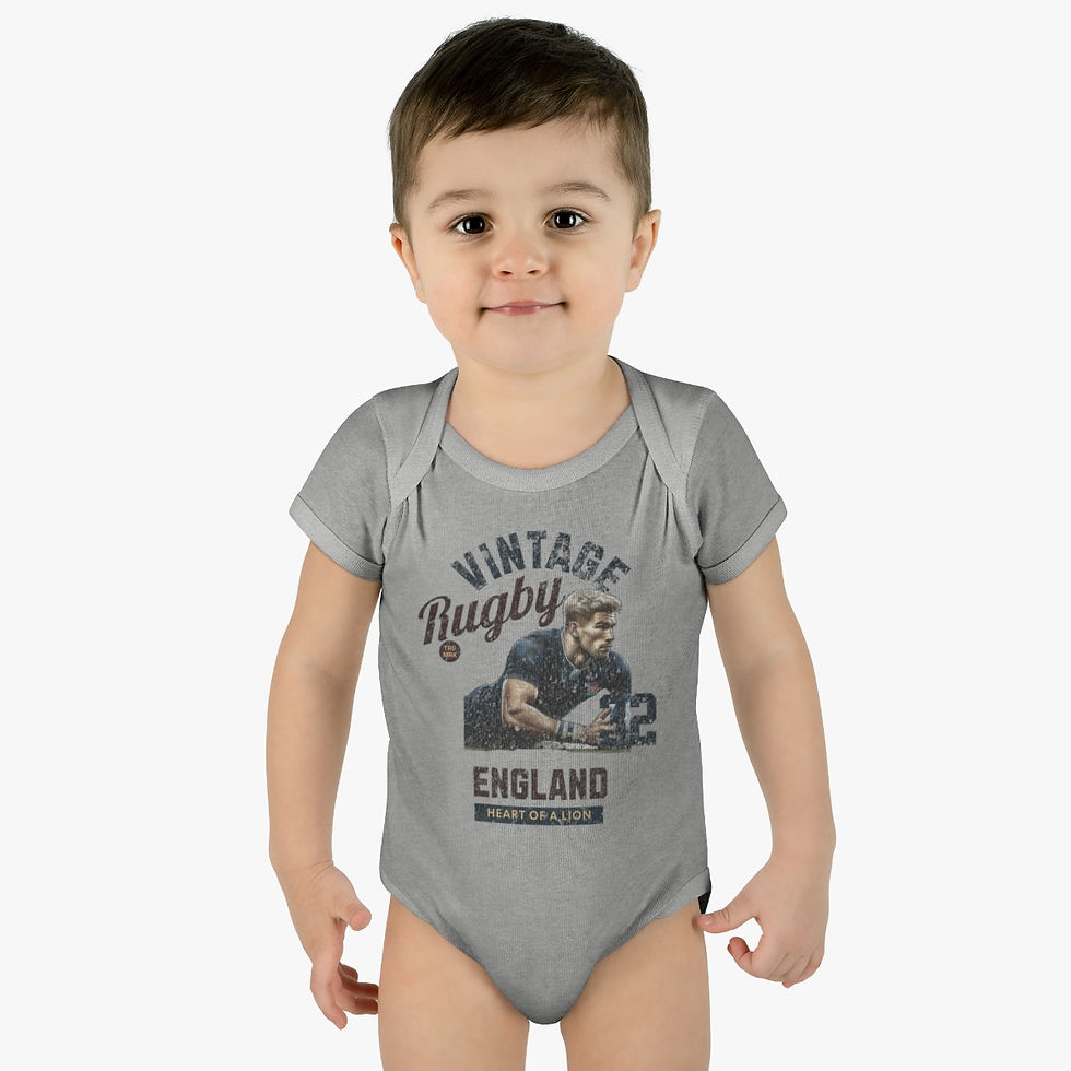 Thumbnail: Vintage Rugby England: Infant Baby Rib Bodysuit