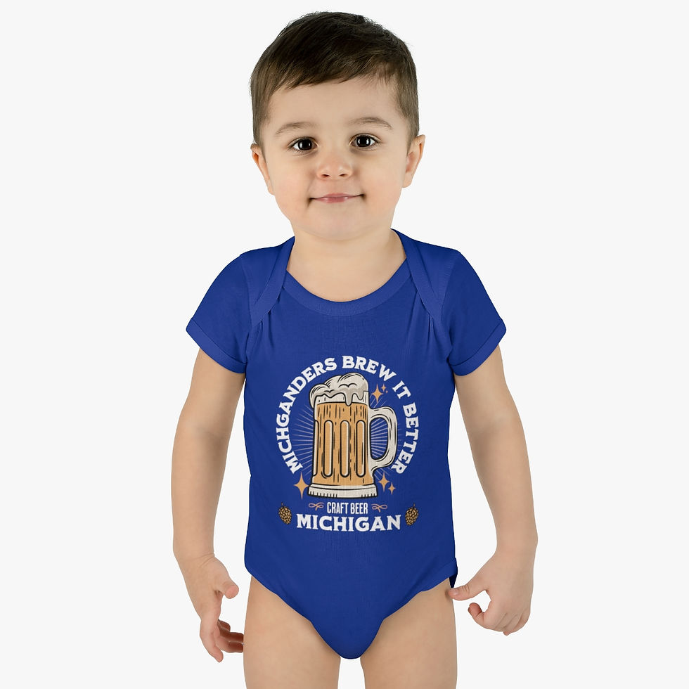 Thumbnail: Michigan Brews it Better: Infant Baby Rib Bodysuit