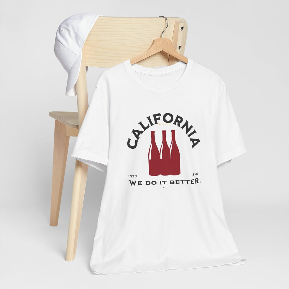 Thumbnail: California Wine: Unisex Jersey Short Sleeve Tee