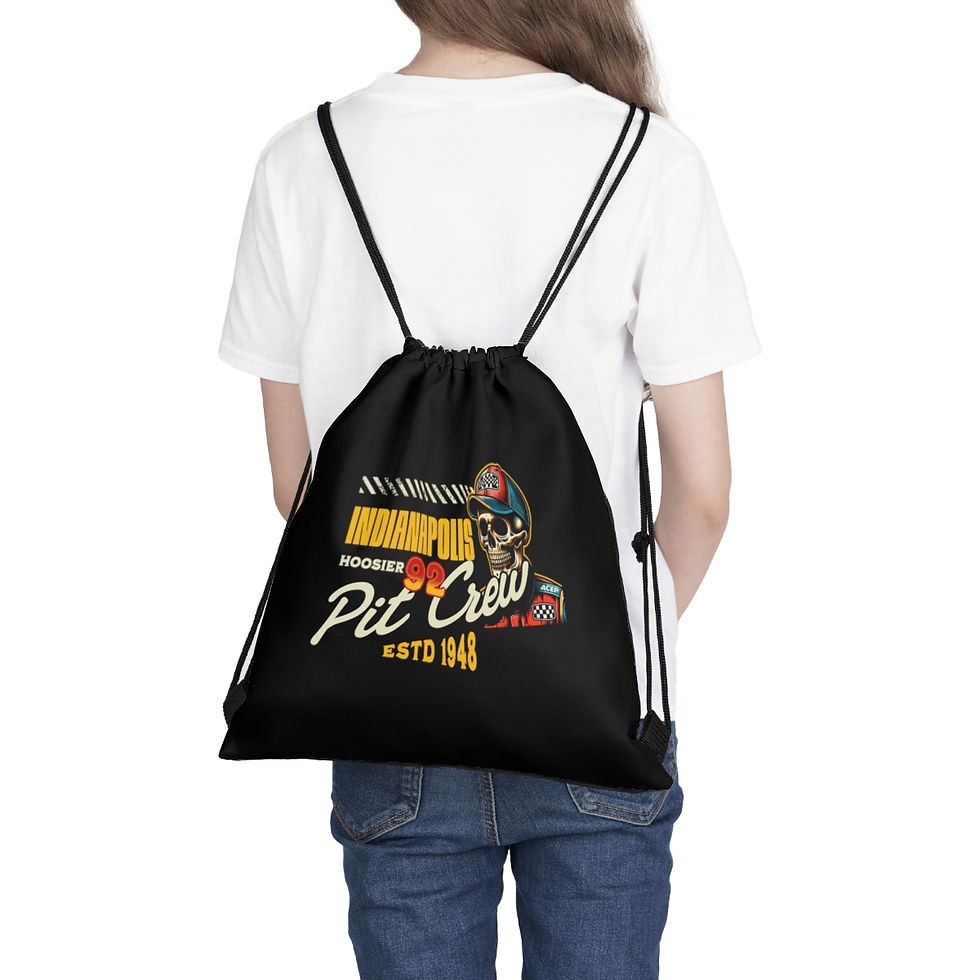 Thumbnail: Indiana pit crew: Outdoor Drawstring Bag