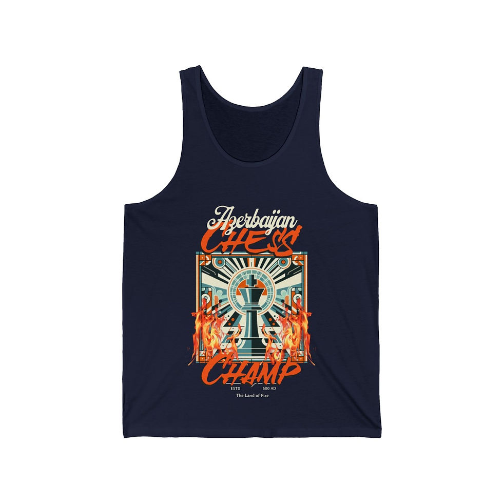 Thumbnail: Azeri Chess Champ: Unisex Jersey Tank