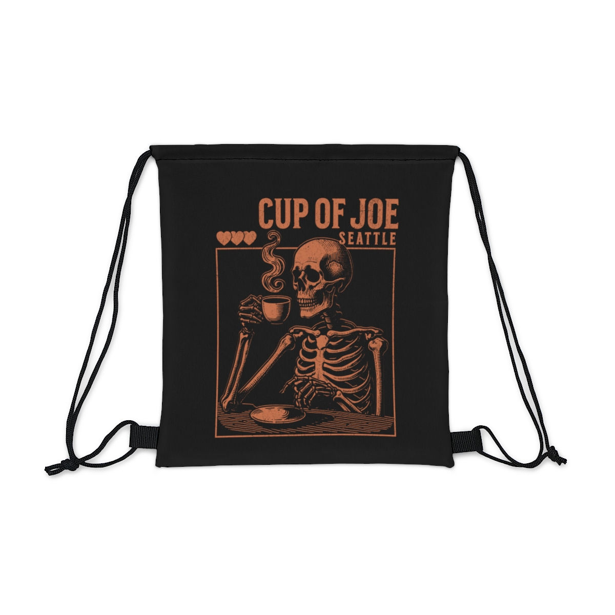 Skeleton Seattle: Outdoor Drawstring Bag