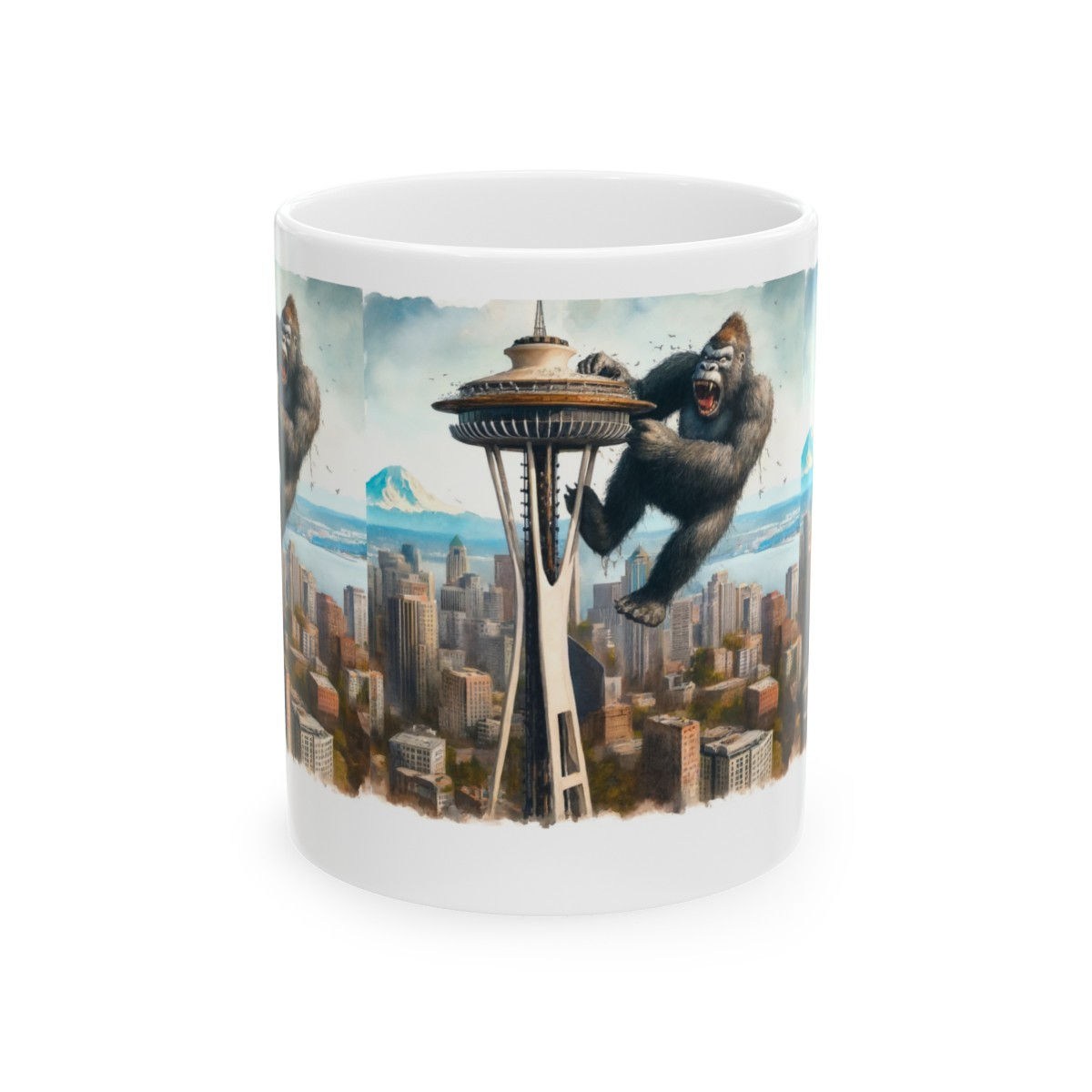 King Kong Seattle: Ceramic Mug, (11oz, 15oz)