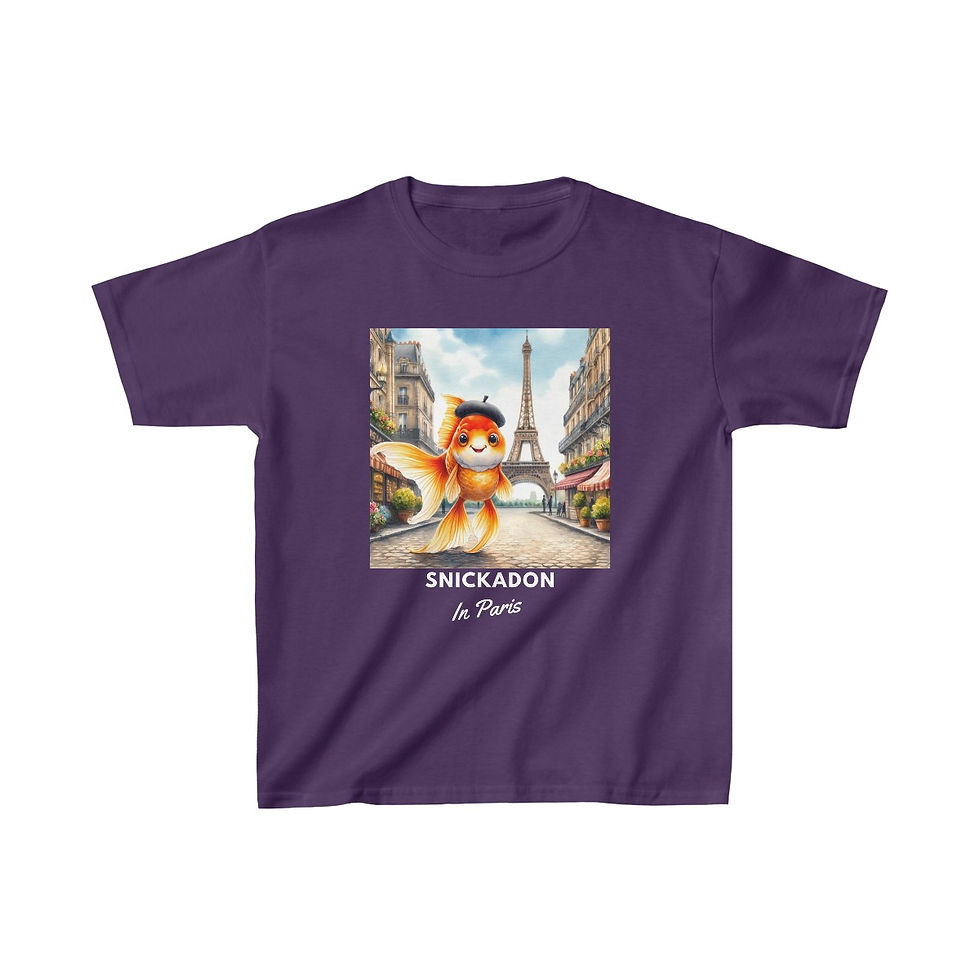 Thumbnail: Snickadon In Paris: Kids Heavy Cotton™ Tee