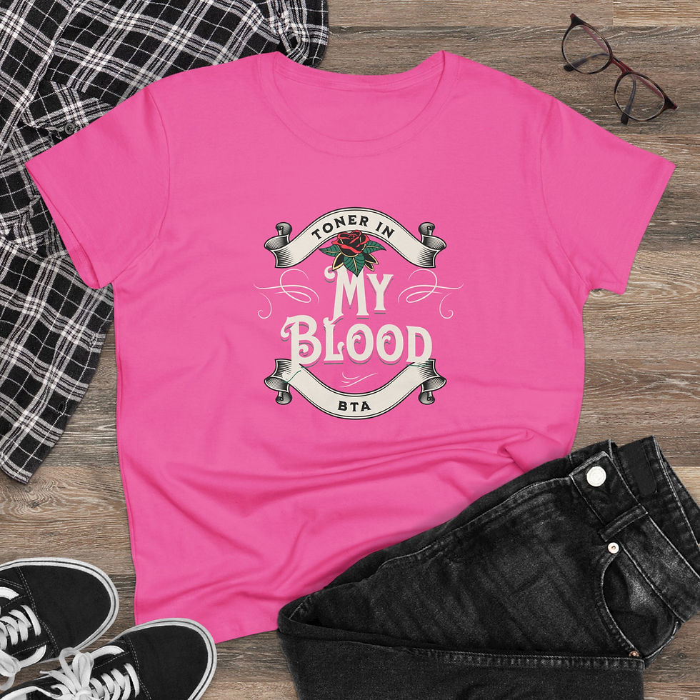 Thumbnail: Toner in my Blood BTA 2: Women's Midweight Cotton Tee