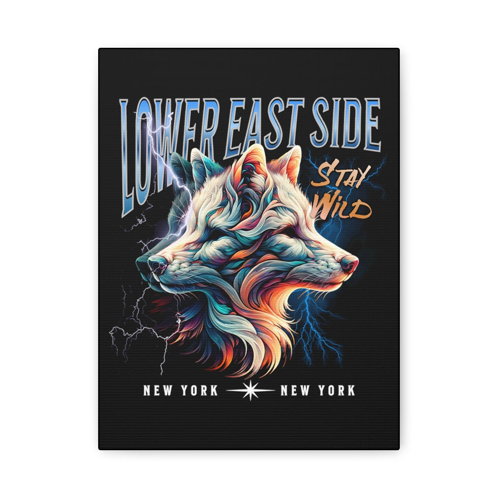 Thumbnail: Stay Wild LES: Matte Canvas, Stretched, 1.25"