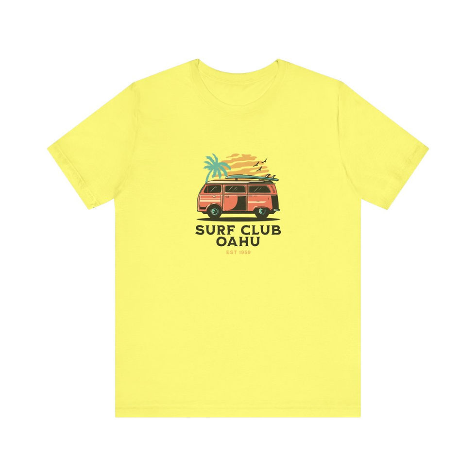 Thumbnail: Surf Club Oahu Hawaii: Unisex Jersey Short Sleeve Tee