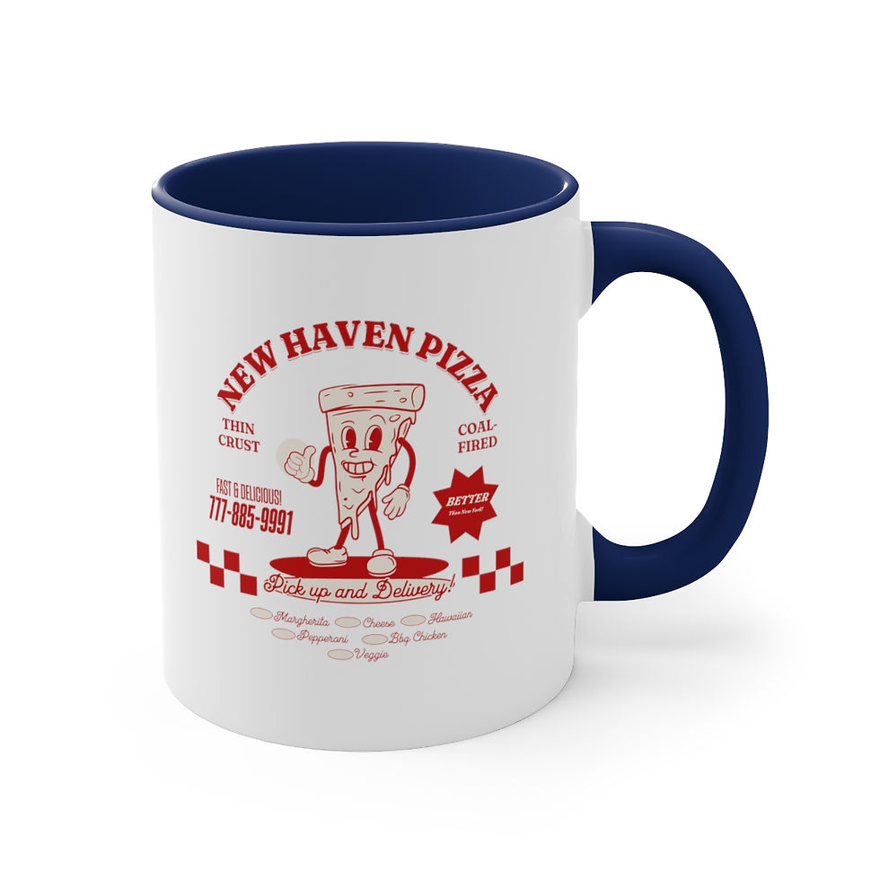 Thumbnail: New Haven Connecticut Pizza: Accent Coffee Mug, 11oz