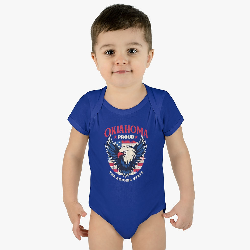 Thumbnail: Oklahoma proud: Infant Baby Rib Bodysuit