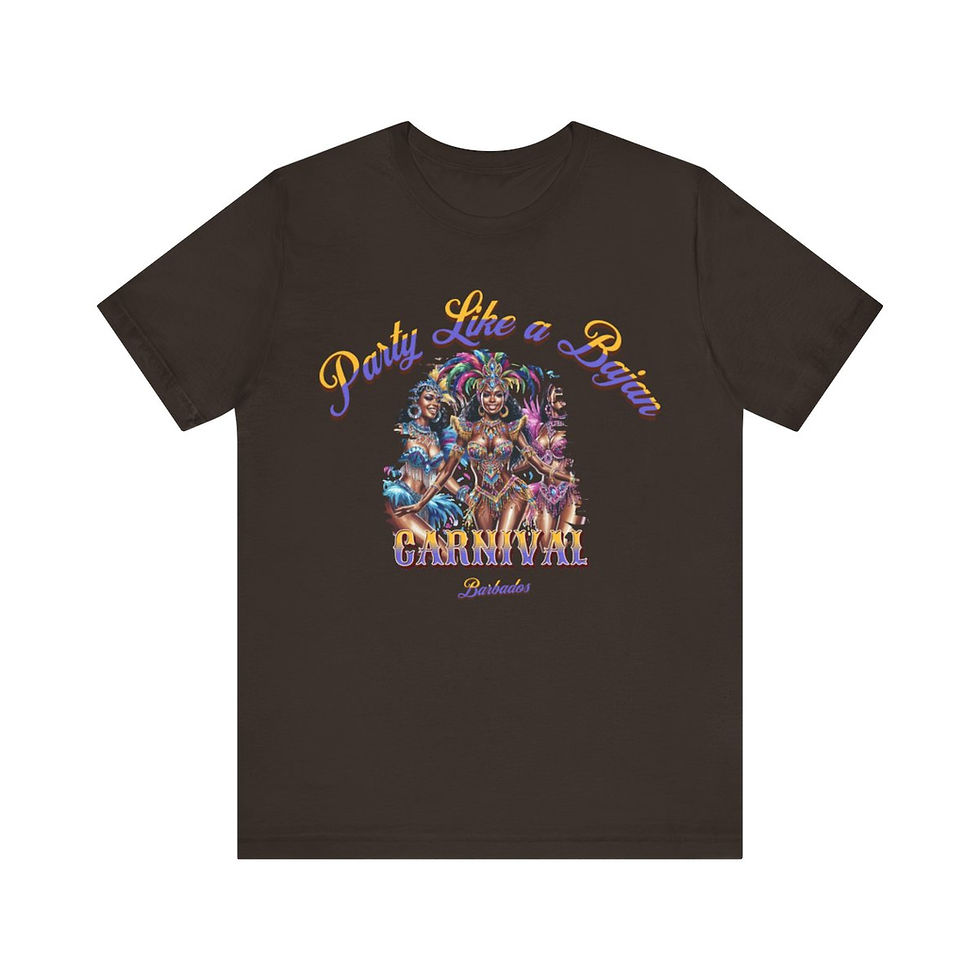 Thumbnail: Party like a Bajan Barbados: Unisex Jersey Short Sleeve Tee