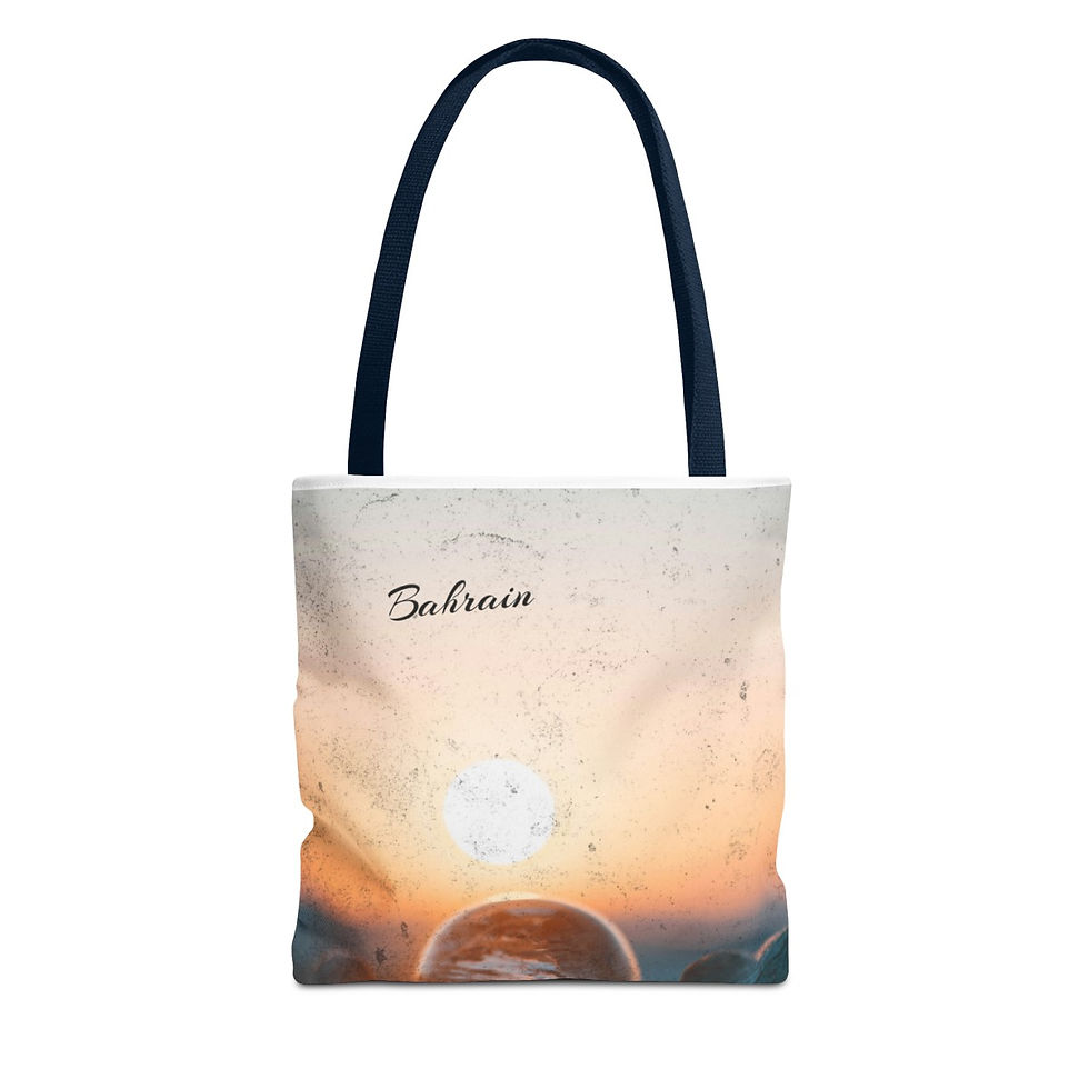 Thumbnail: Bahrain Land of Pearls: Beach Tote Bag (AOP)
