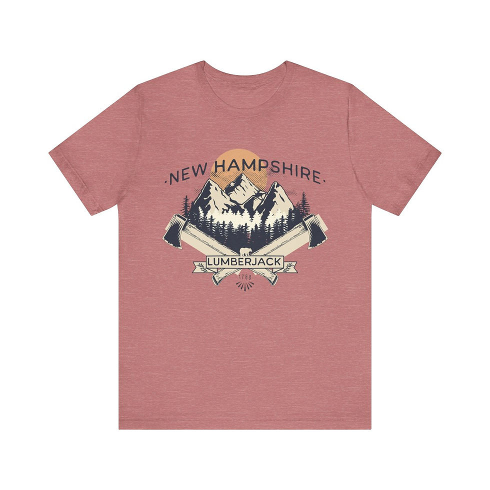 Thumbnail: New Hampshire Lumberjack: Unisex Jersey Short Sleeve Tee