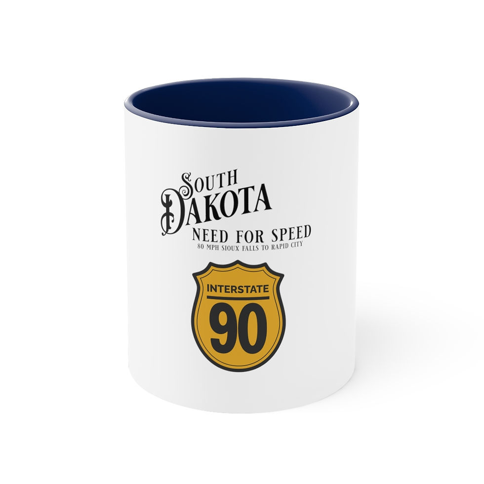 Thumbnail: South Dakota Highway: Accent Coffee Mug, 11oz