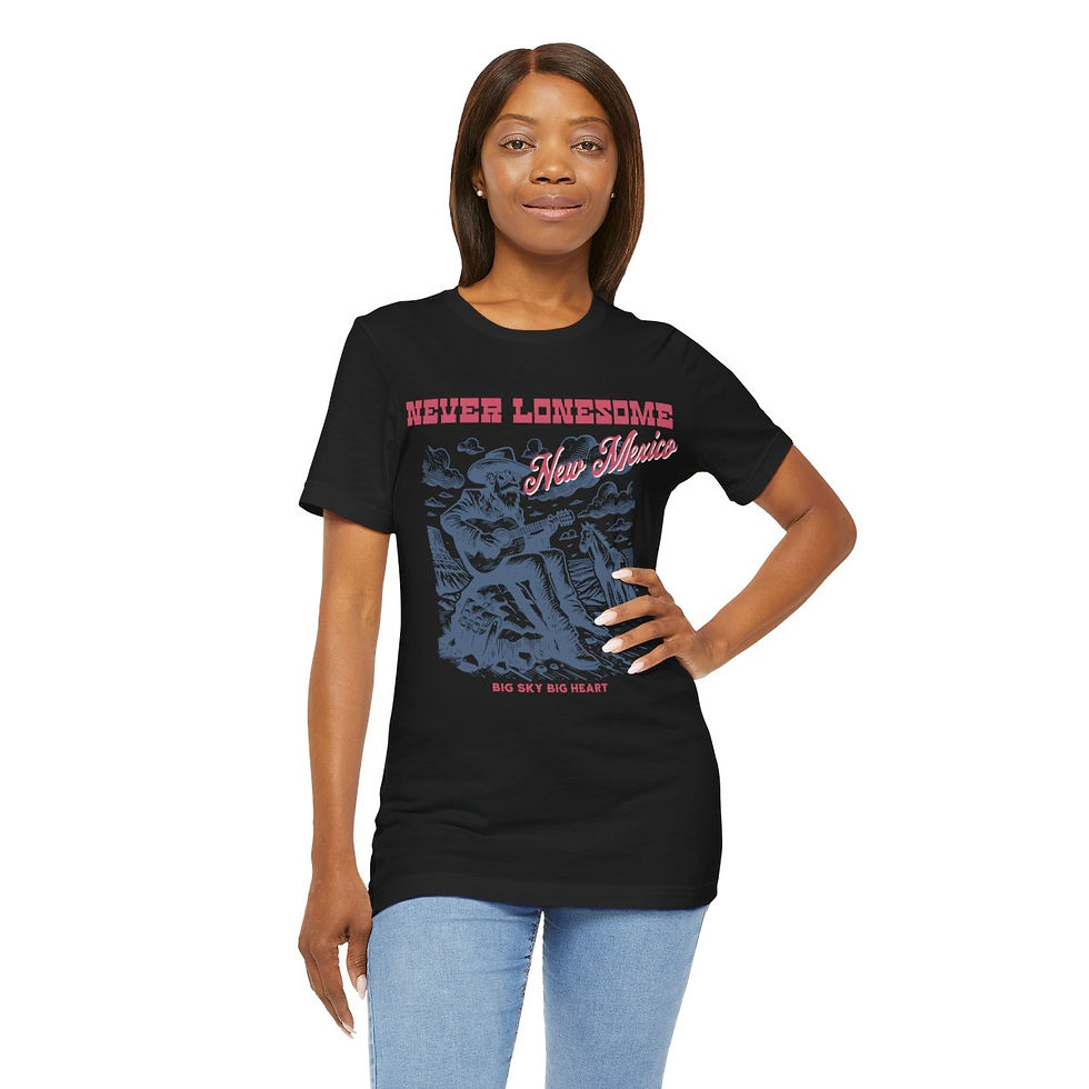 Thumbnail: Never Lonesome New Mexico: Unisex Jersey Short Sleeve Tee