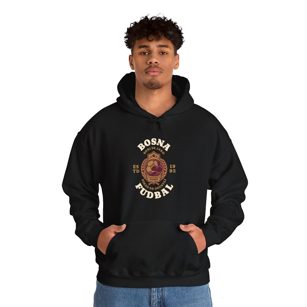 Thumbnail: Bosnia football: Unisex Heavy Blend™ Hooded Sweatshirt