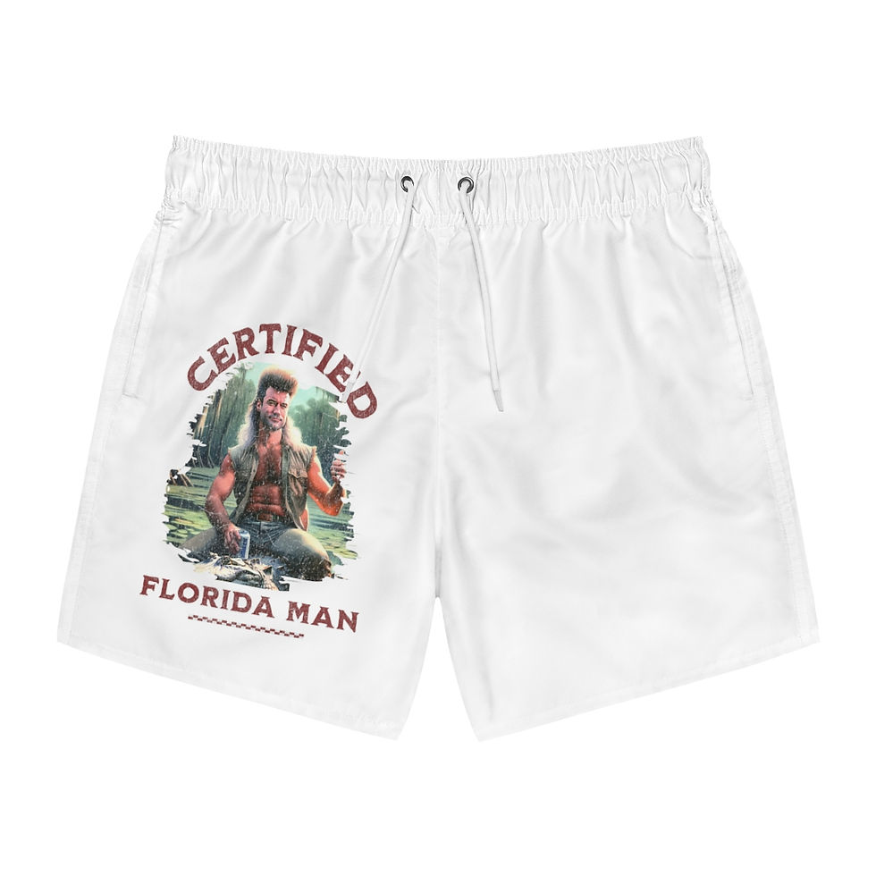 Thumbnail: Certified Florida Man: Swim Trunks (AOP)