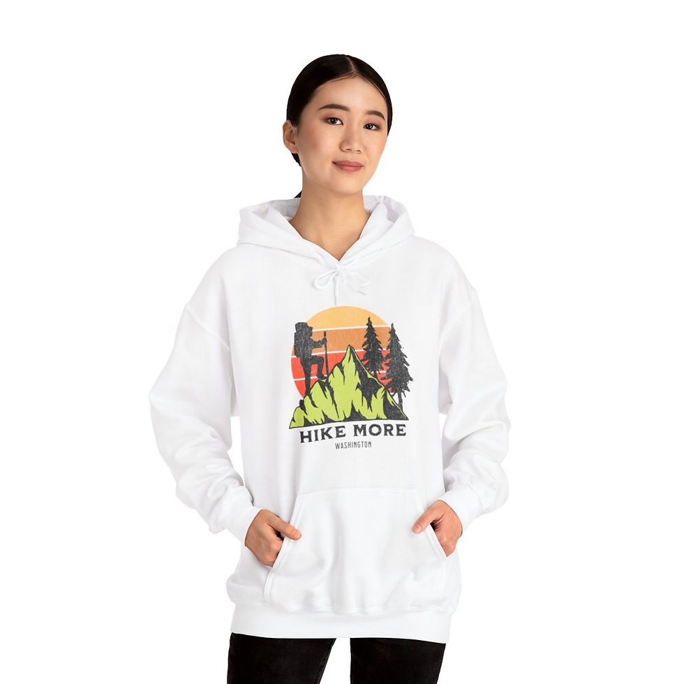 Thumbnail: Hike More Washington: Unisex Heavy Blend™ Hooded Sweatshirt