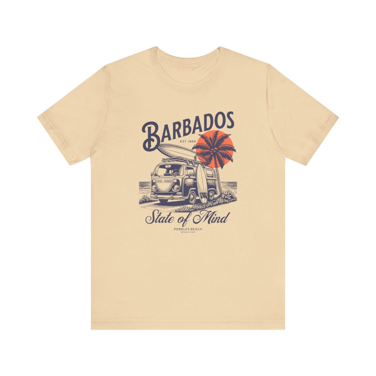 Barbados State of Mind: Unisex Jersey Short Sleeve Tee