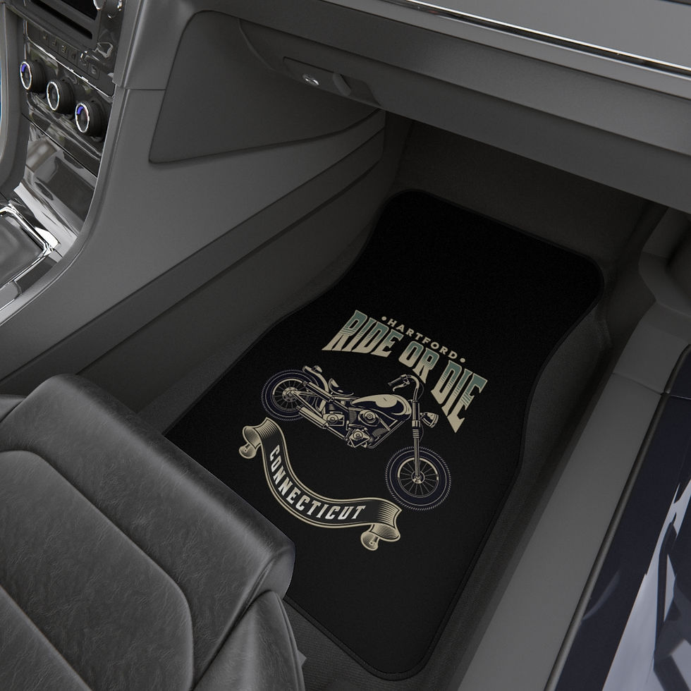 Thumbnail: Ride or Die Connecticut: Car Mats (2x Front)