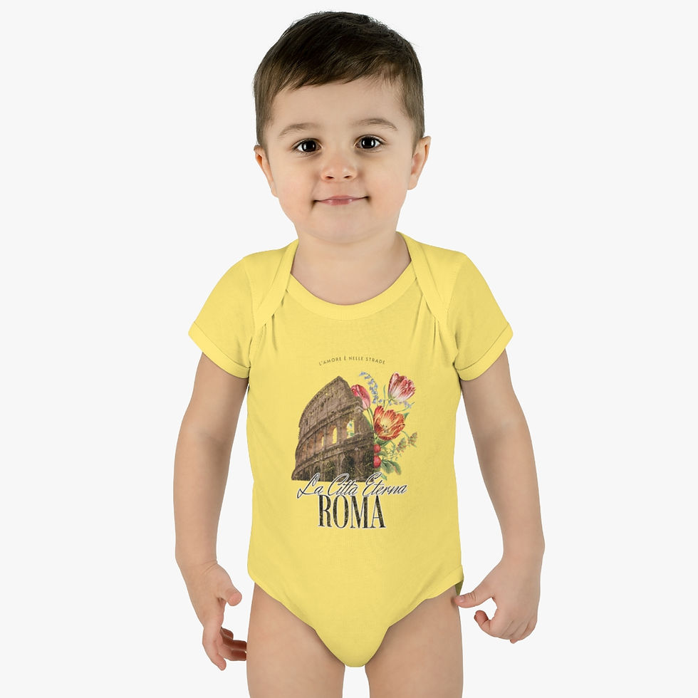 Thumbnail: Roma Italy: Infant Baby Rib Bodysuit