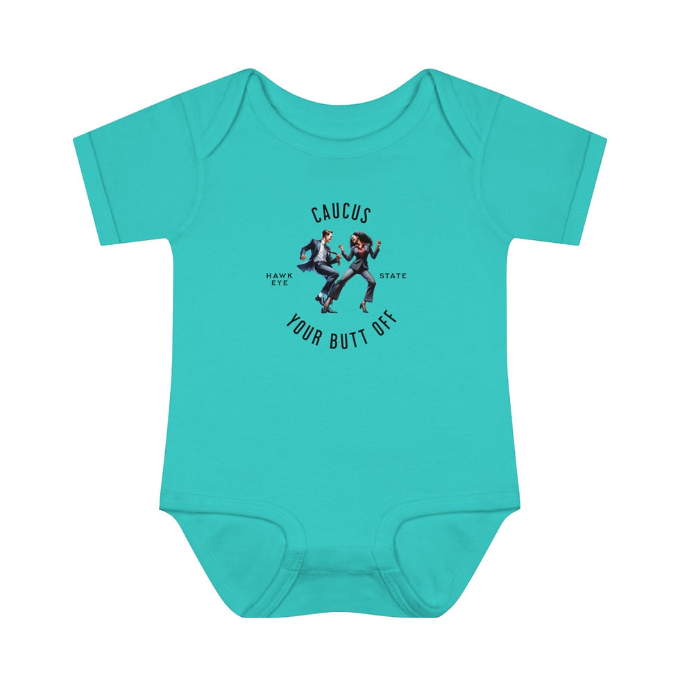 Thumbnail: Caucus Your Butt Off Iowa: Infant Baby Rib Bodysuit