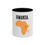 Thumbnail: Rwanda Map Accent Coffee Mug (11, 15oz)