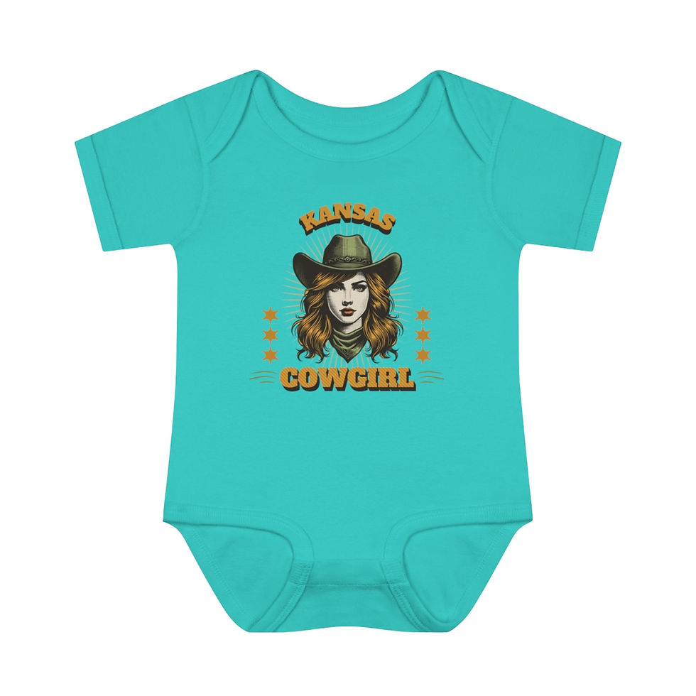 Thumbnail: Kansas Cowgirl: Infant Baby Rib Bodysuit