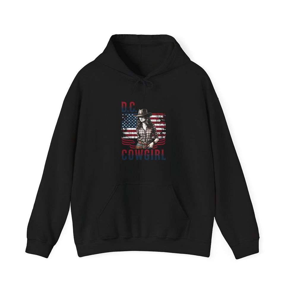 Thumbnail: DC Cowgirl: Unisex Heavy Blend™ Hooded Sweatshirt