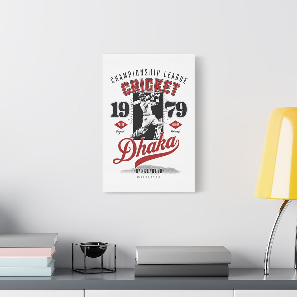 Thumbnail: Dhaka Cricket: Matte Canvas, Stretched, 1.25"