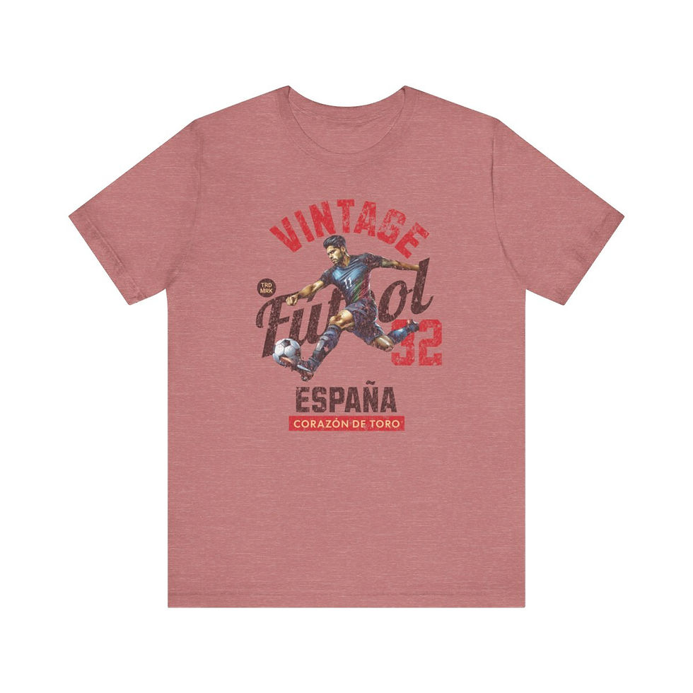 Thumbnail: Vintage Football Spain: Unisex Jersey Short Sleeve Tee