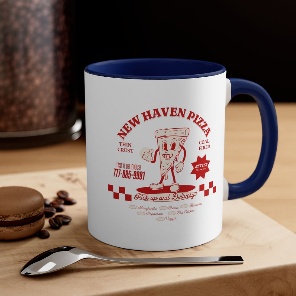 Thumbnail: New Haven Connecticut Pizza: Accent Coffee Mug, 11oz
