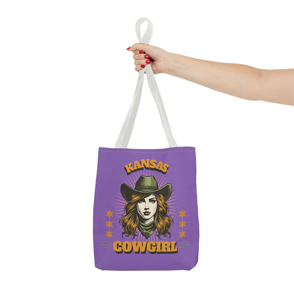 Thumbnail: Kansas Cowgirl: Tote Bag (AOP)