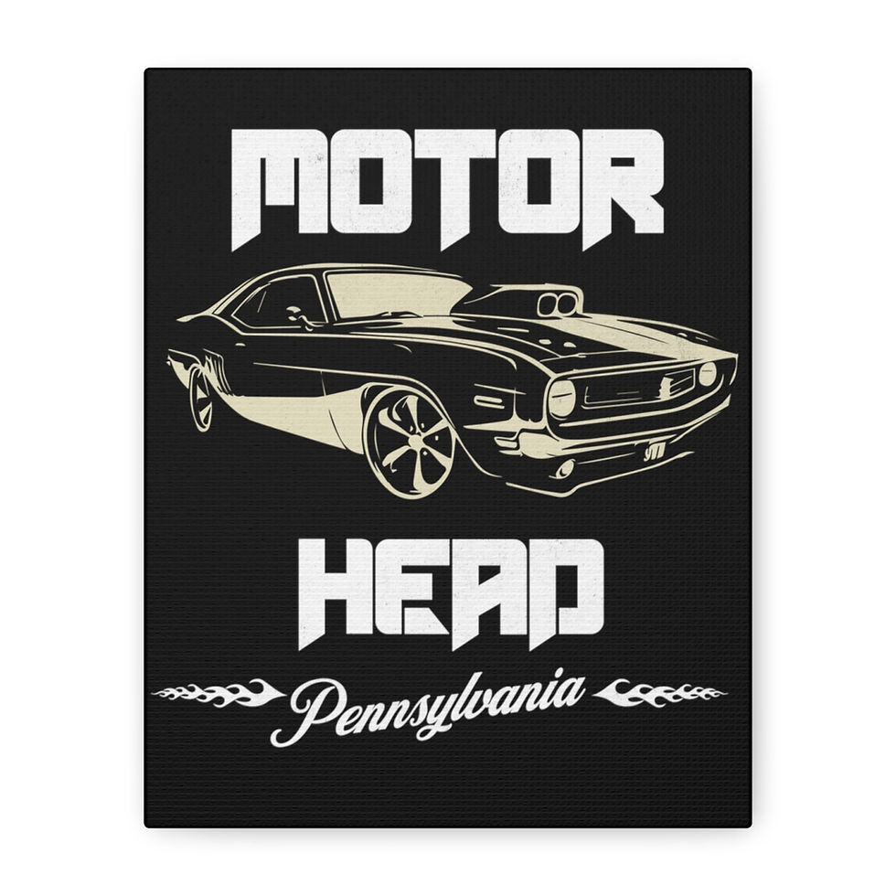 Thumbnail: Motor Head Pennsylvania: Matte Canvas, Stretched, 1.25"