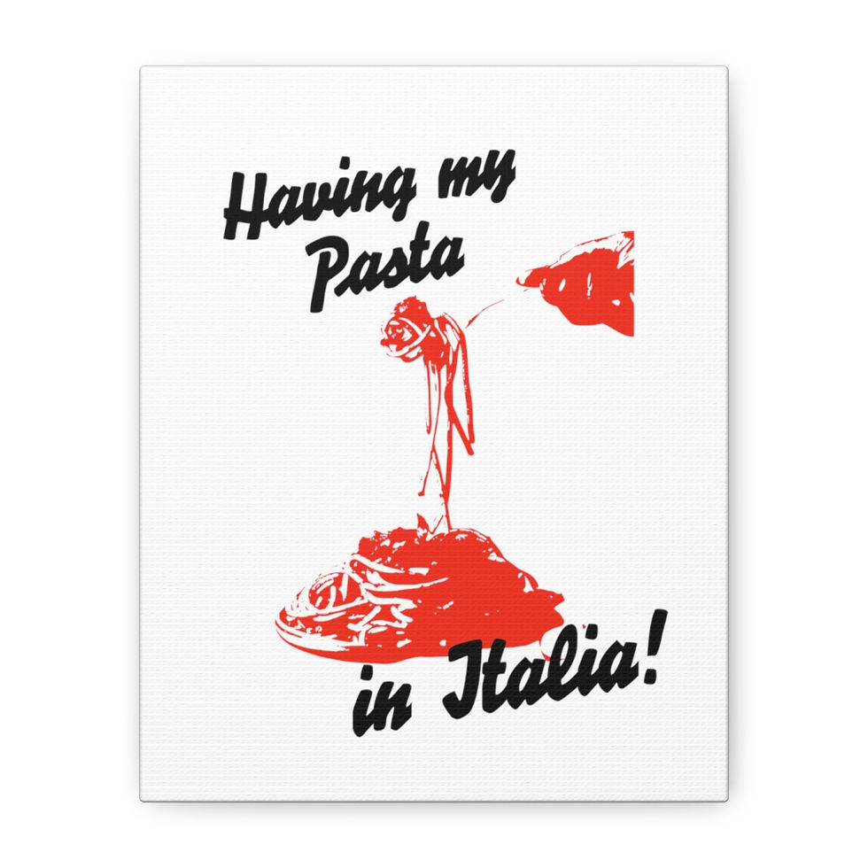 Thumbnail: Italy Pasta: Matte Canvas, Stretched, 1.25"