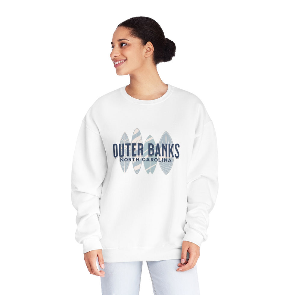 Thumbnail: Outer Banks North Carolina: Unisex NuBlend® Crewneck Sweatshirt