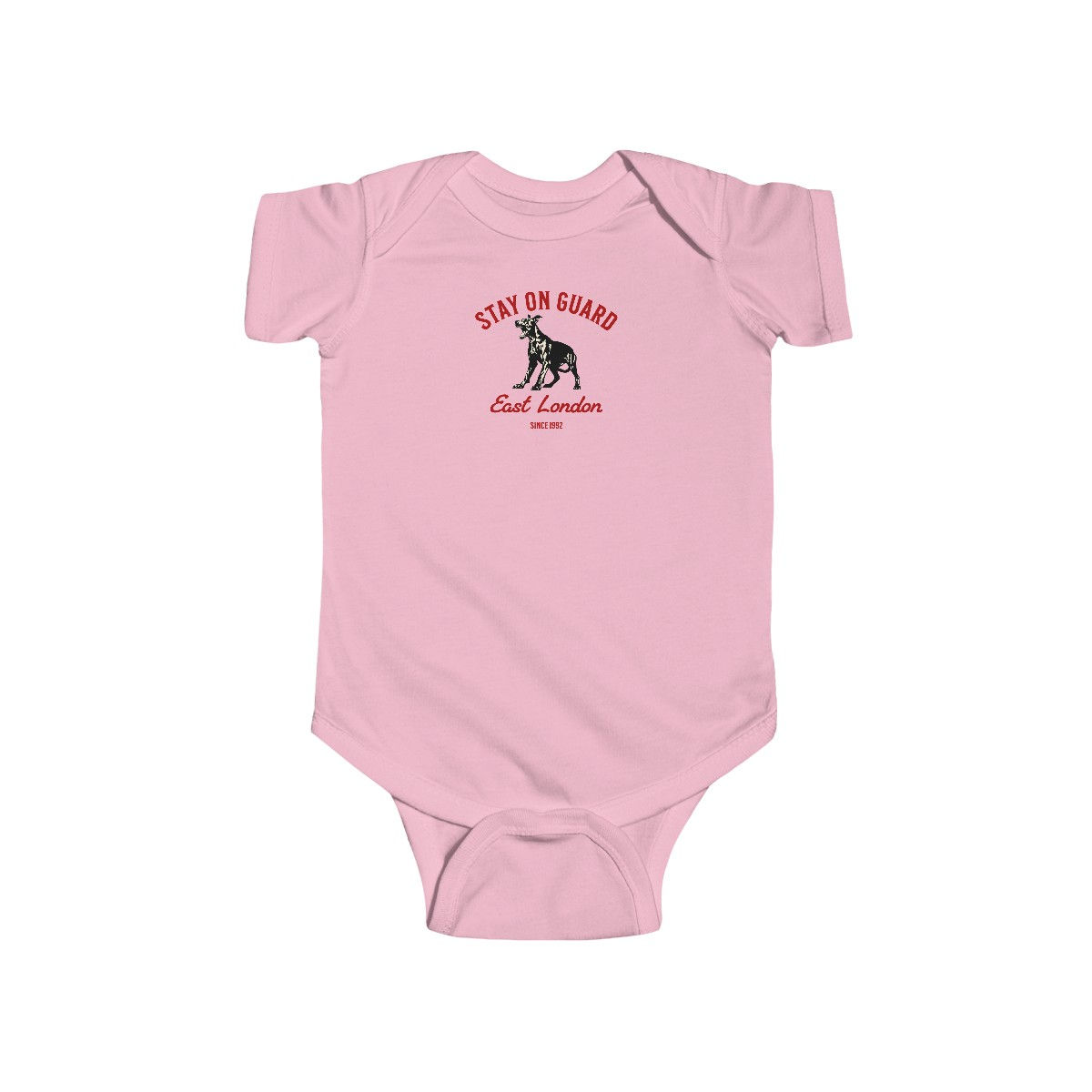 Stay on Guard E London England: Infant Fine Jersey Bodysuit